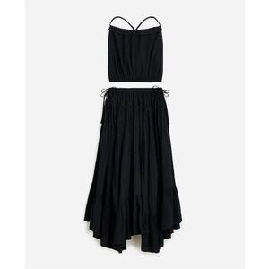 J.Crew Halter top and skirt set in airy gauze